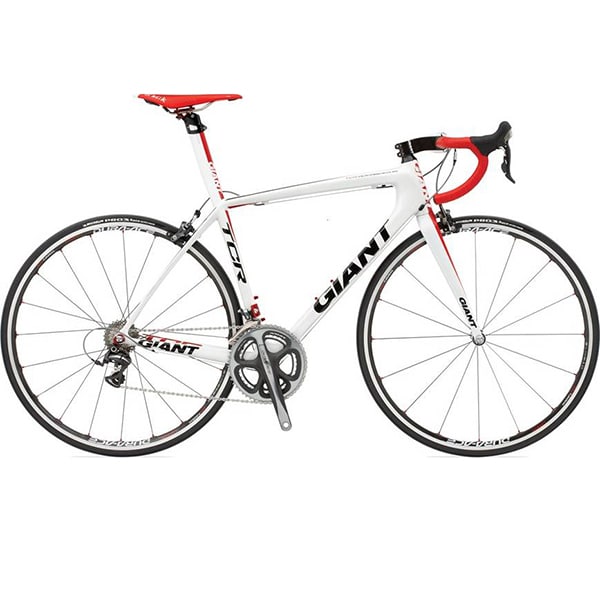 xe đạp giant ocr 5300 màu trắng đỏ
