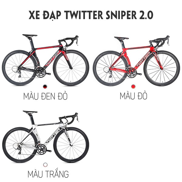3 màu sắc xe đạp twitter sniper 2.0