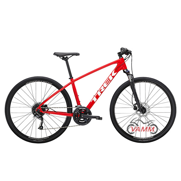 Xe đạp trek dual sport 2 màu đỏ