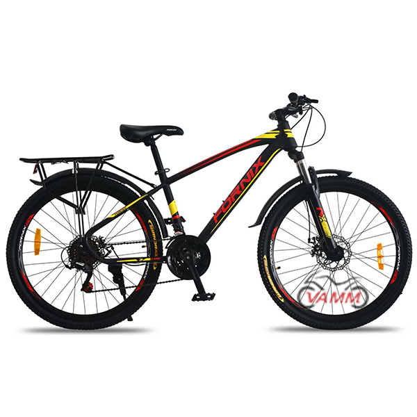 xe đạp fornix c26 màu đen đỏ