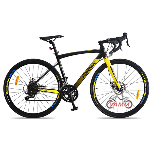 xe đạp fornix r300 màu đen vàng