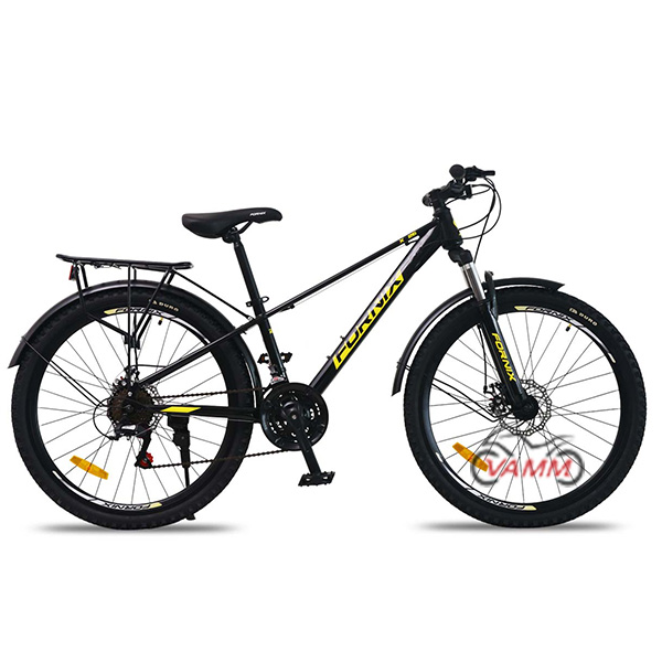 xe đạp fornix x26 màu đen vàng